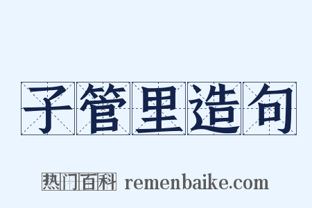 子管里造句是什么意思的图片
